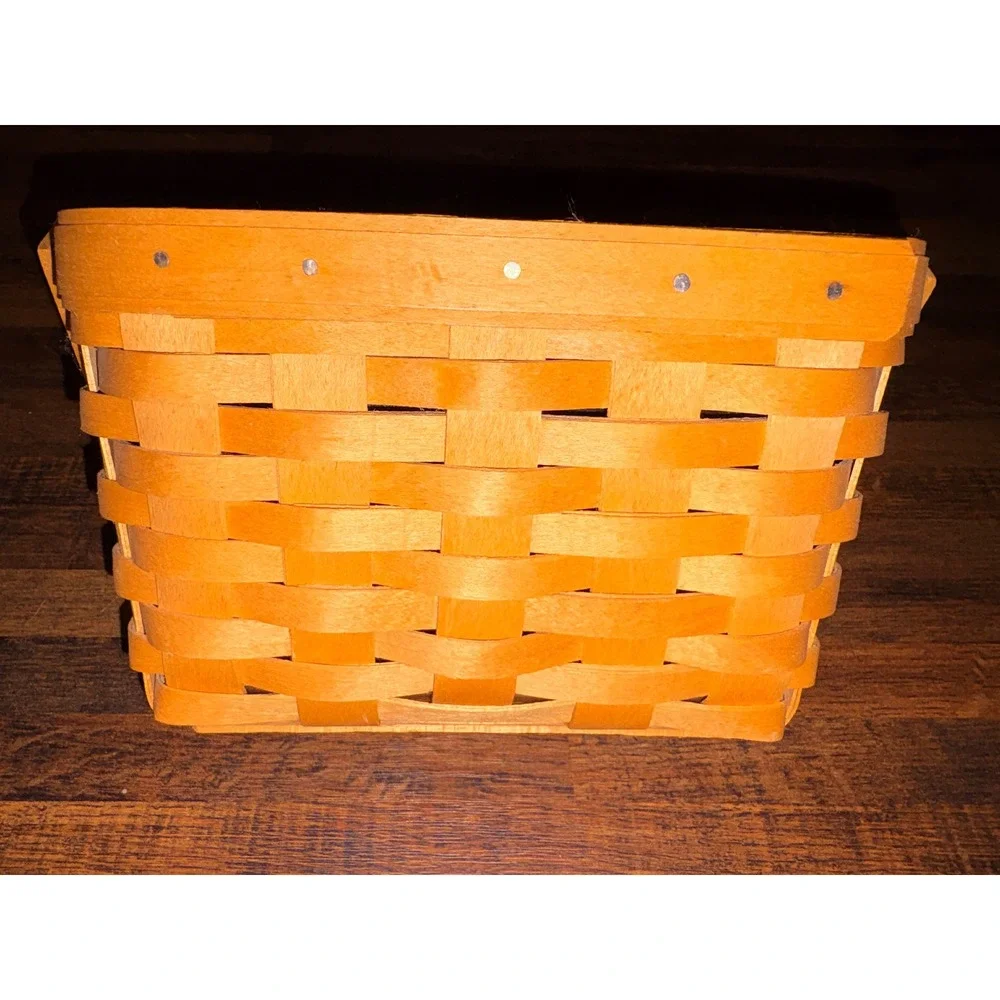 Longaberger 1998 Edition Dresden Tour Basket II Handwoven Wood with Liner Signed